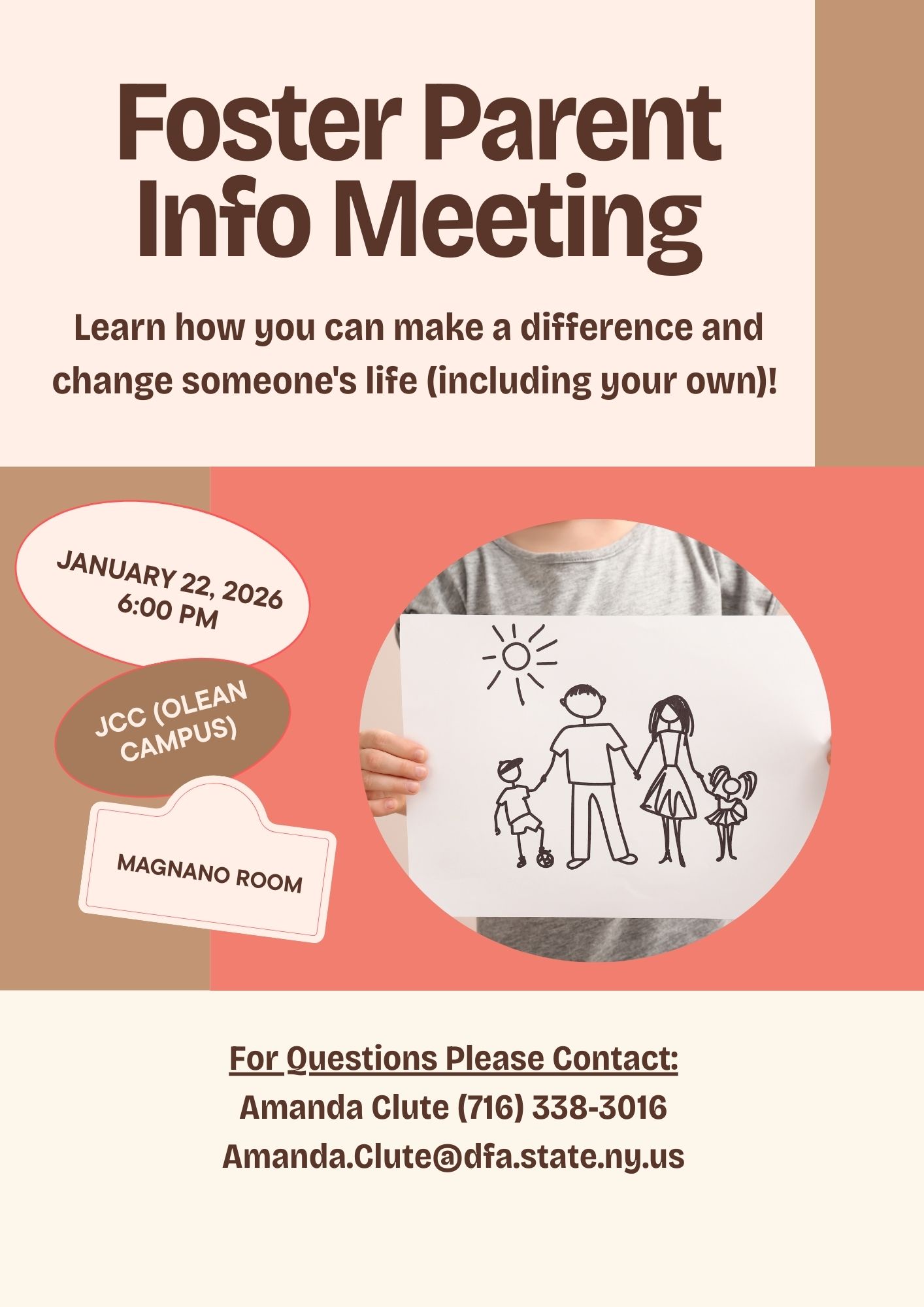 Foster Parent Informational Meeting Flyer