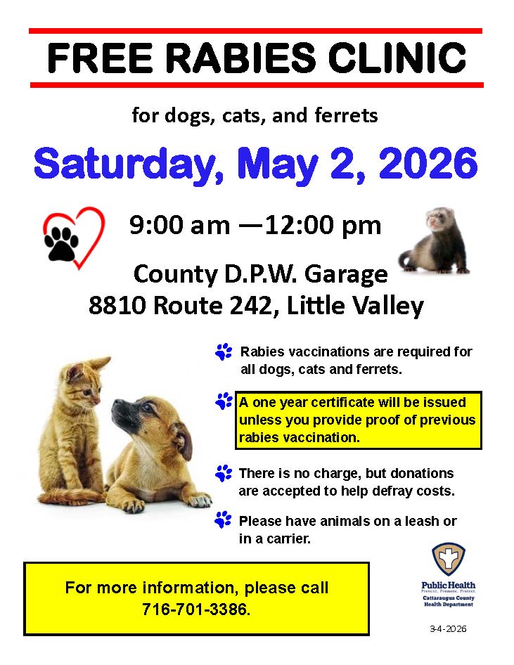 Free Rabies Clinics in May 2026