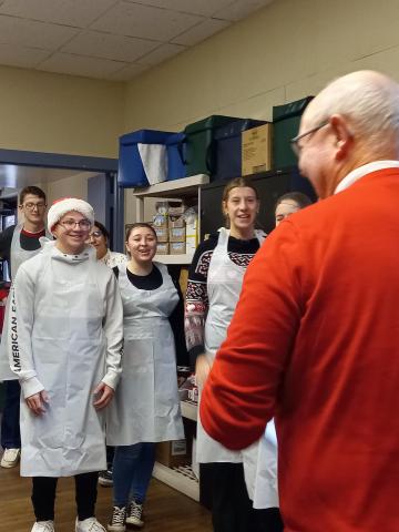 Government Student Internet excited to discuss activities at the Olean Senior Wellness and Nutrition site with Mr. John Butler