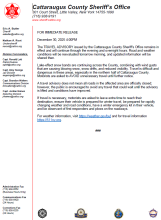 Travel Advisory 12/30/2025 04:00 PM screenshot